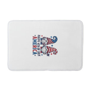 Patriotic Gnomes Happy 4th of July America Shirt_1 Bath Mat