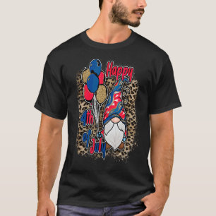 Patriotic Gnomes Merica Holding Balloon 4th Of Jul T-Shirt