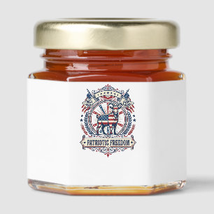 Patriotic Goat Farm Vector Graphic Tee_1 Honey Jar Favors