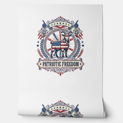 Patriotic Goat Farm Vector Graphic Tee_1 Wallpaper