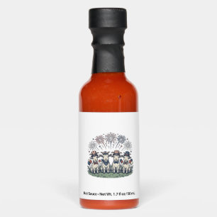 Patriotic Goats Fireworks Vintage Shirt Design_1 Hot Sauces