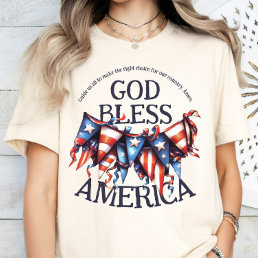 Patriotic God Bless America. Voters Prayer Bunting T-Shirt