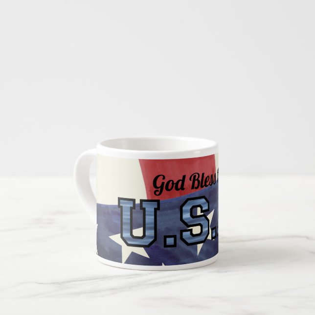 Patriotic "God Bless..." Specialty Mug (Front Left)