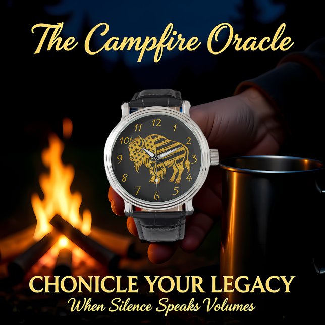 Patriotic Gold Bison Design Watch (Creator Uploaded)