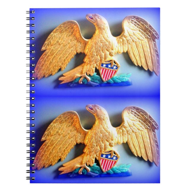 patriotic gold eagles notebook (Front)