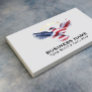 Patriotic Gold Stars USA Bald Eagle Military Plain Business Card