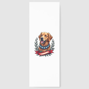 Patriotic Golden Retriever Americana Art Tee 2 Bookmarks