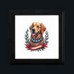 Patriotic Golden Retriever Americana Art Tee 2 Gift Box<br><div class="desc">Patriotic Golden Retriever Americana Art Tee 2</div>