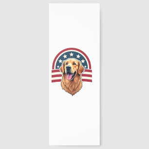 Patriotic Golden Retriever Arc Layout Shirt 2 Bookmarks