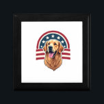Patriotic Golden Retriever Arc Layout Shirt 2 Gift Box<br><div class="desc">Patriotic Golden Retriever Arc Layout Shirt 2</div>