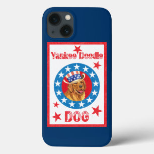 Patriotic Golden Retriever iPhone 13 Case