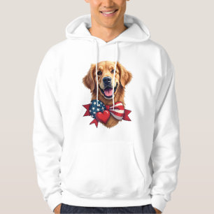 Patriotic Golden Retriever Lover Vintage Shirt