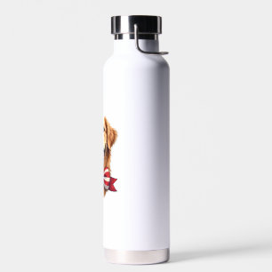 Patriotic Golden Retriever Lover Vintage Shirt Water Bottle