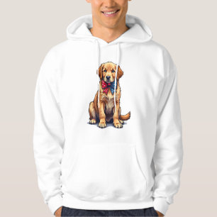 Patriotic Golden Retriever Puppy Vintage Shirt 4