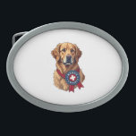 Patriotic Golden Retriever Rescue Vintage Tee 4 Belt Buckle<br><div class="desc">Patriotic Golden Retriever Rescue Vintage Tee 4</div>