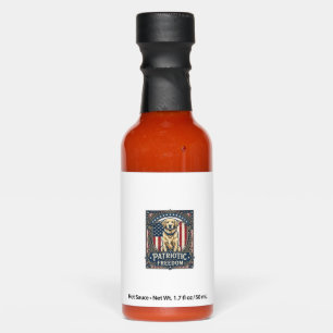 Patriotic Golden Retriever Vector Graphic Tee_1 Hot Sauces