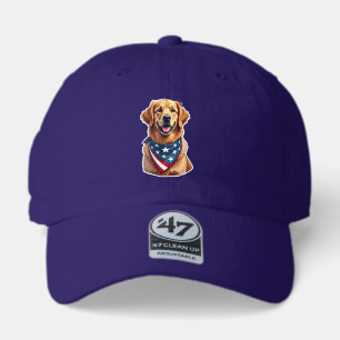 Patriotic Golden Retriever Vintage Engraving Shirt 47 Brand Hat