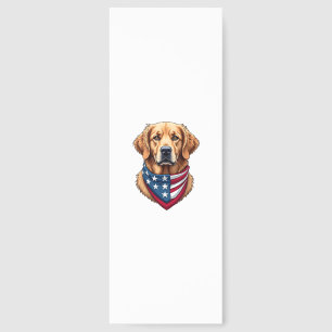 Patriotic Golden Retriever Vintage Engraving Shirt Bookmarks