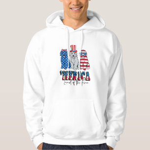 Patriotic Goldendoodle Dog 4th of July America USA Hoodie