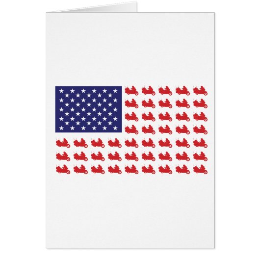 Patriotic Goldwing Motorcycle Cards (Front)