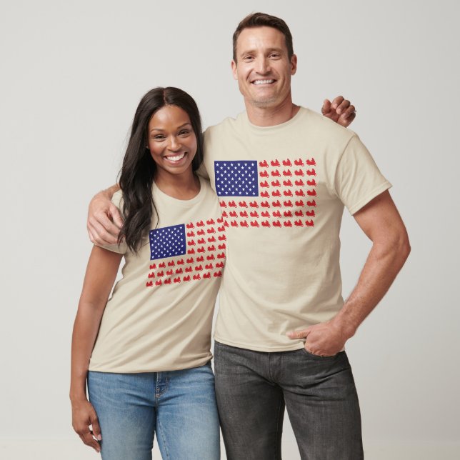 Patriotic Goldwing Motorcycle T-Shirt (Unisex)