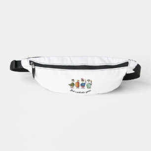 Patriotic Goose Vintage Engraving Funny USA Shirt Fanny Pack