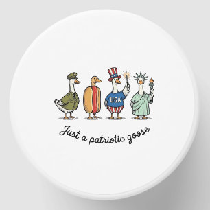 Patriotic Goose Vintage Engraving Funny USA Shirt Mini Candle Favors