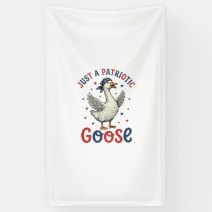 Patriotic Goose Vintage Fourth of July Shirt Desig Banner