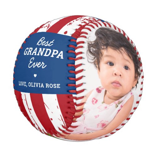 Patriotic GRANDPA American Flag Custom 2 Photo Baseball - Best Grandpa Ever ... Surprise your Grandfather this Father's Day with this super cute custom 2 photo American Flag baseball. Customize this patriotic grandpa baseball with your favorite photos, and name. 
Great gift from the kids. Visit our collection for the best granddad father's day gifts and personalized dad gifts.  COPYRIGHT © 2020 Judy Burrows, Black Dog Art - All Rights Reserved. Patriotic GRANDPA American Flag Custom 2 Photo Baseball