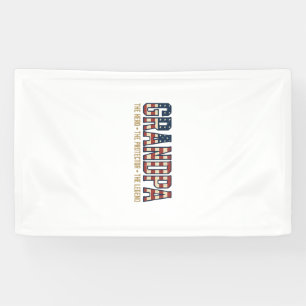 Patriotic Grandpa Hero Protector Legend Vector Des Banner