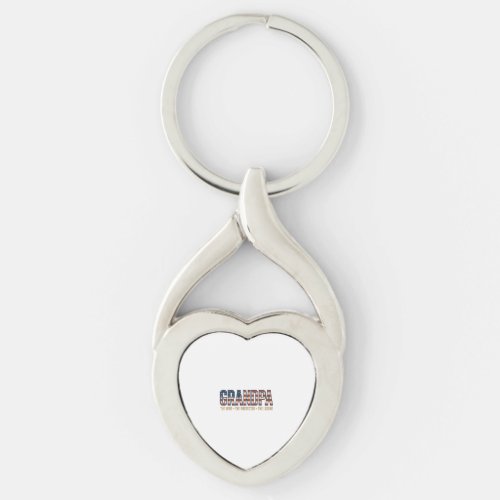 Patriotic Grandpa Hero Protector Legend Vector Des Keychain