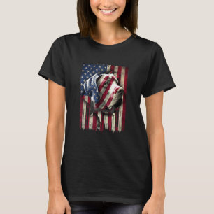 Patriotic Great Dane American Flag Usa Dog T-Shirt