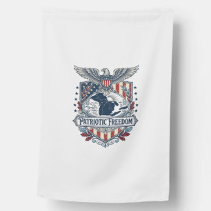 Patriotic Great Lakes Pride Vector Graphic Tee_1 House Flag