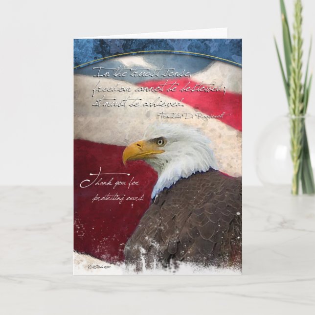 Patriotic Greeting Card - Thank You (Front)