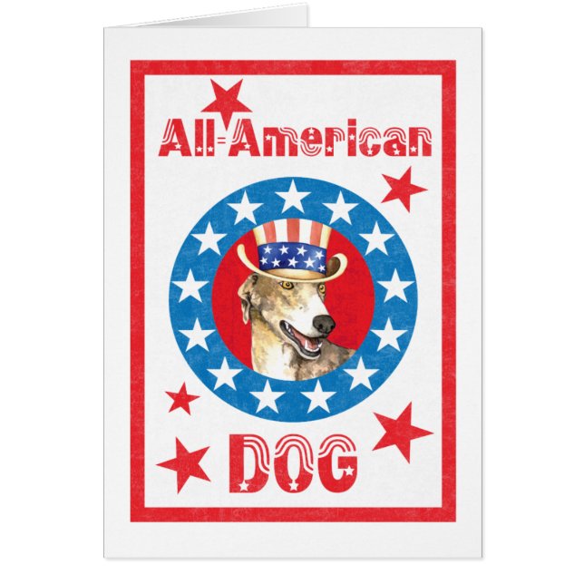 Patriotic Greyhound Cards (Front)