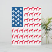 Patriotic Greyhound Dog (Standing Front)