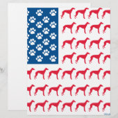 Patriotic Greyhound Dog (Front/Back)