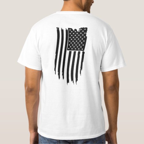  Patriotic Grunge American _ Modern USA Flag T_Shirt