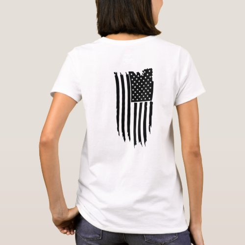  Patriotic Grunge _ Modern USA  American Flag T_Shirt