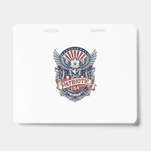 Patriotic Guardian Mask Freedom Military Inspired  Badge