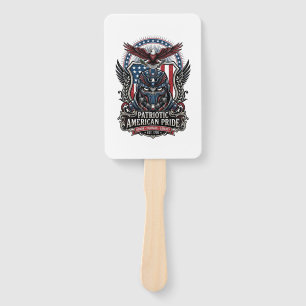 Patriotic Guardian Mask Freedom Military Inspired Hand Fan