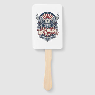 Patriotic Guardian Mask Freedom Military Inspired Hand Fan