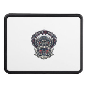 Patriotic Guardian Mask Freedom Military Inspired Hitch Cover