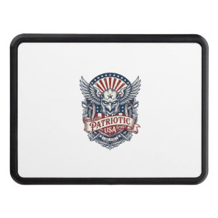 Patriotic Guardian Mask Freedom Military Inspired Hitch Cover