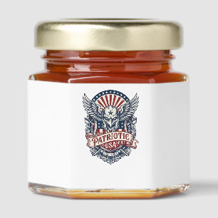 Patriotic Guardian Mask Freedom Military Inspired Honey Jar Favors