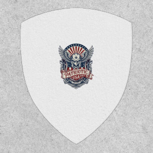 Patriotic Guardian Mask Freedom Military Inspired Patch