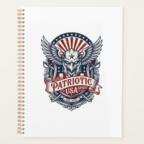 Patriotic Guardian Mask Freedom Military Inspired  Planner