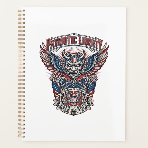 Patriotic Guardian Mask Freedom Military Inspired  Planner