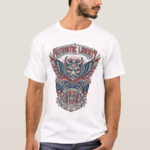 Patriotic Guardian Mask Freedom Military Inspired T-Shirt