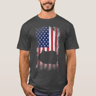 Patriotic Guinea Pig American Flag Cool Guinea Pig T-Shirt